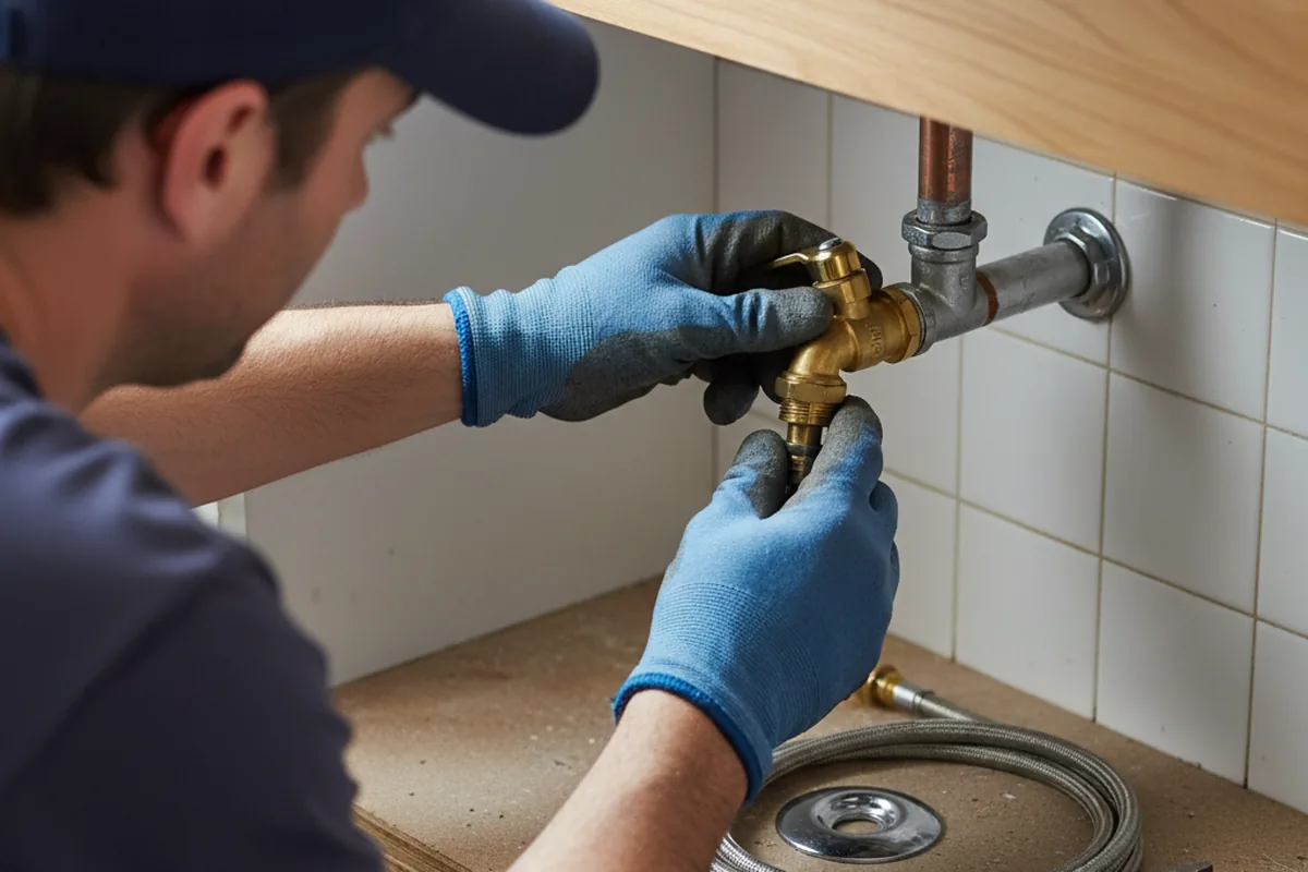 Shutoff valve and fitting work during Faucet and Fixture Repair in Oakdale